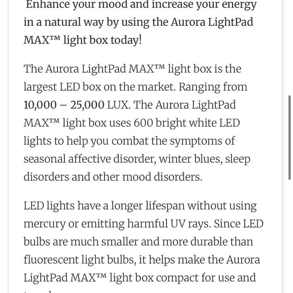 Aurora light pad - Picture 10 of 11